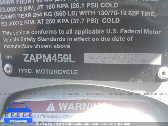 2007 Vespa GTS 250 ZAPM459L575002970 image 9