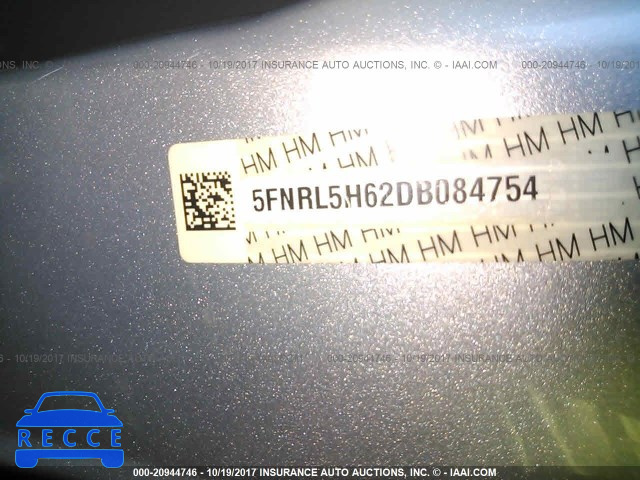 2013 Honda Odyssey EXL 5FNRL5H62DB084754 image 8