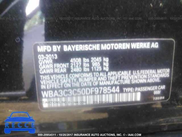 2013 BMW 320 I/XDRIVE WBA3C3C50DF978544 зображення 8