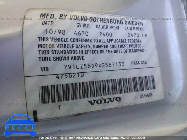 1999 Volvo V70 XC YV1LZ56D9X2567133 image 8