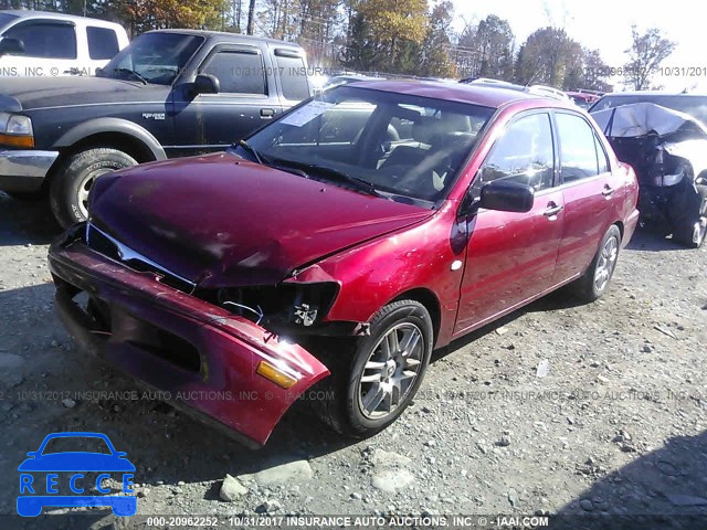 2002 Mitsubishi Lancer ES JA3AJ26E82U037369 Bild 1