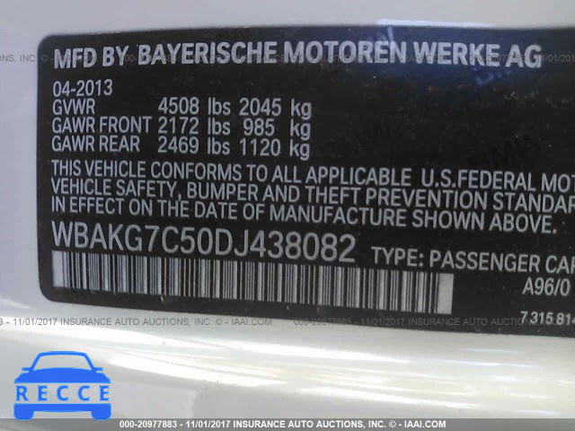 2013 BMW 335 I WBAKG7C50DJ438082 зображення 8