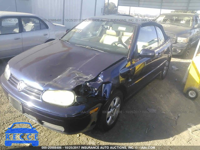 2002 Volkswagen Cabrio GLX 3VWDC21V02M801958 зображення 1