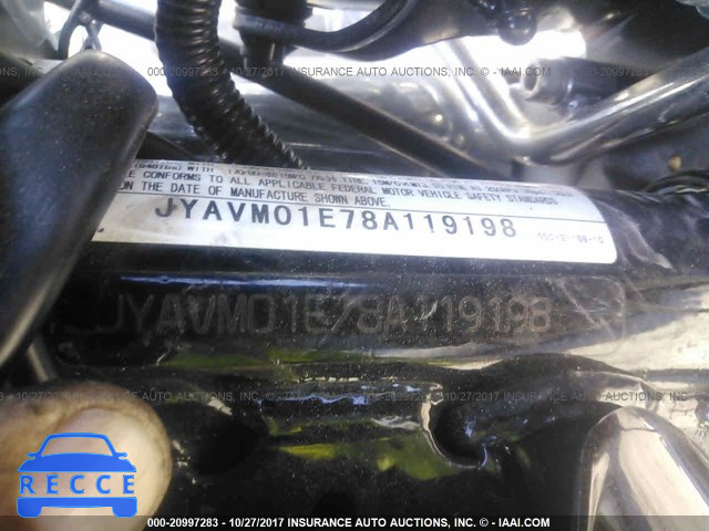 2008 Yamaha XVS650 A/AT JYAVM01E78A119198 зображення 9