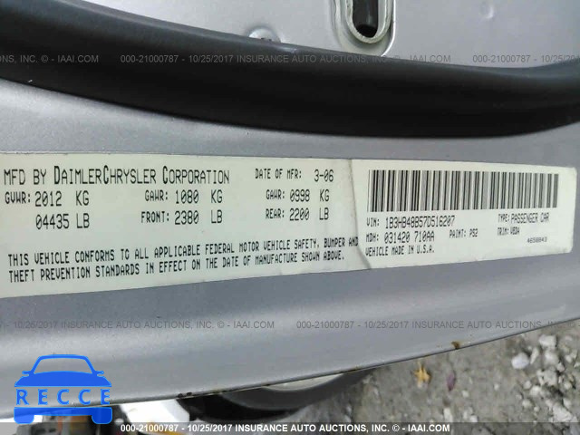 2007 Dodge Caliber SXT 1B3HB48B57D516207 зображення 8
