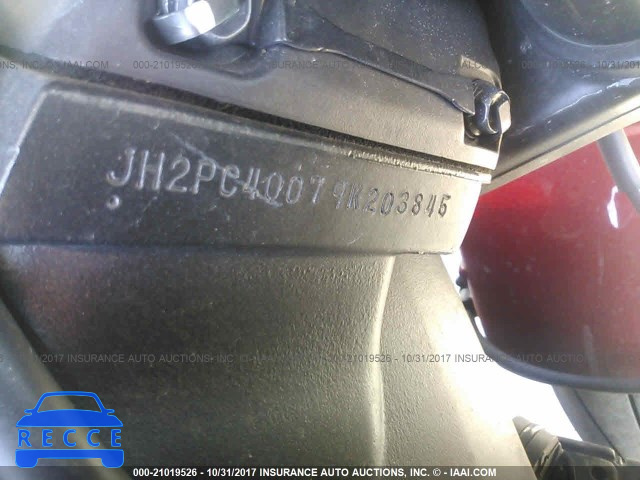 2009 Honda CBR600 RR JH2PC40079K203845 image 9