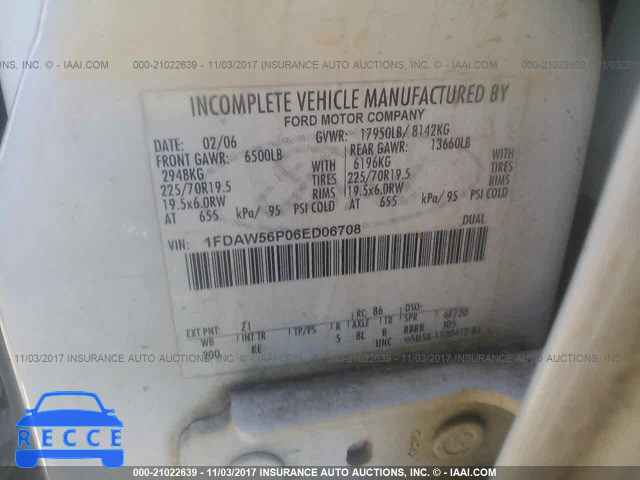 2006 FORD F550 SUPER DUTY 1FDAW56P06ED06708 image 8