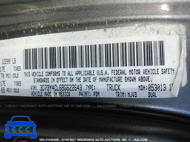 2011 Dodge RAM 3500 3D73Y4CL6BG622643 image 8