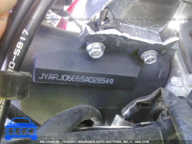 2005 Yamaha YZFR6 L JYARJ06E65A028549 зображення 9