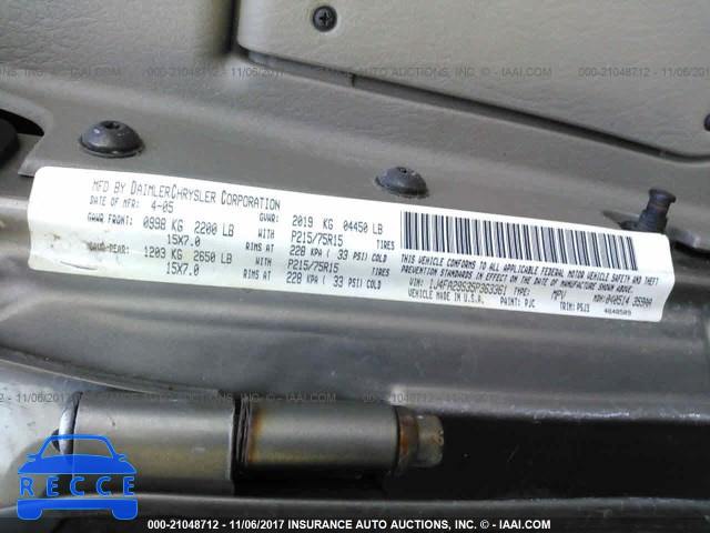 2005 Jeep Wrangler / Tj SE 1J4FA29S35P363361 image 8