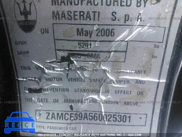 2006 Maserati Quattroporte M139 ZAMCE39A560025301 image 8