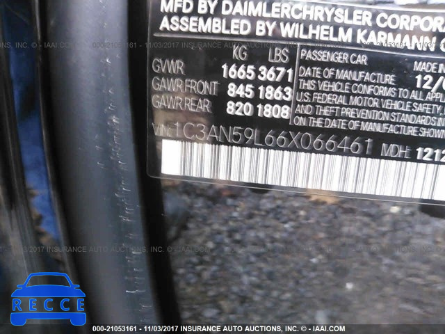 2006 Chrysler Crossfire 1C3AN59L66X066461 image 8