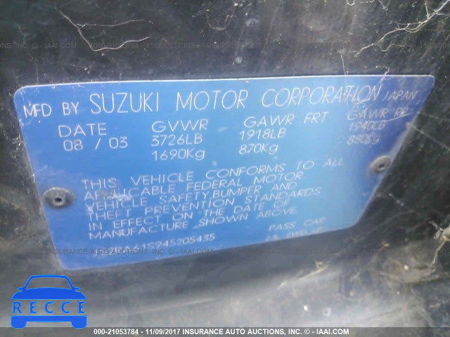2004 Suzuki Aerio S/LX JS2RA61S945205435 зображення 8