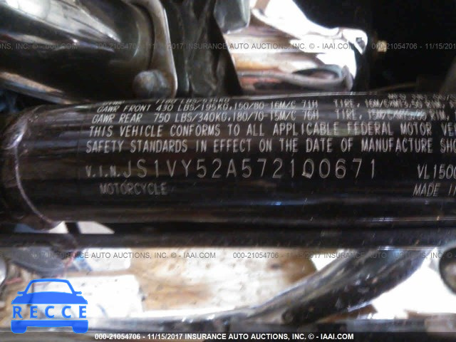 2007 Suzuki VL1500 JS1VY52A572100671 image 9