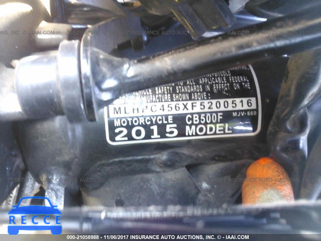 2015 Honda CB500 F MLHPC456XF5200516 image 9