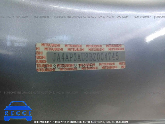 2011 Mitsubishi Outlander Sport ES JA4AP3AU8BZ004745 image 8