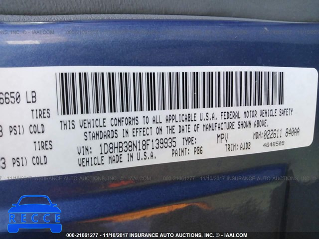 2008 Dodge Durango SXT 1D8HB38N18F139935 image 8