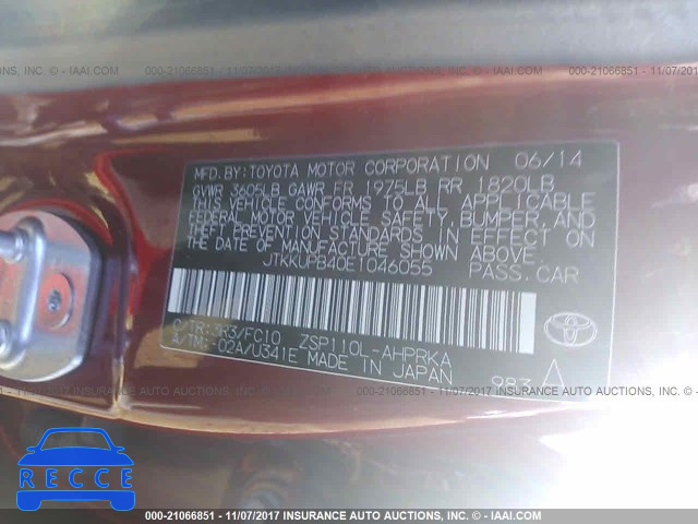 2014 Scion XD JTKKUPB40E1046055 image 8