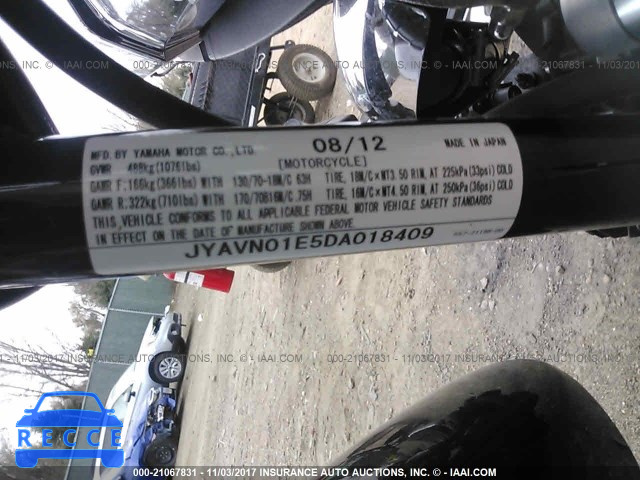 2013 Yamaha XVS950 A/CT JYAVN01E5DA018409 image 9