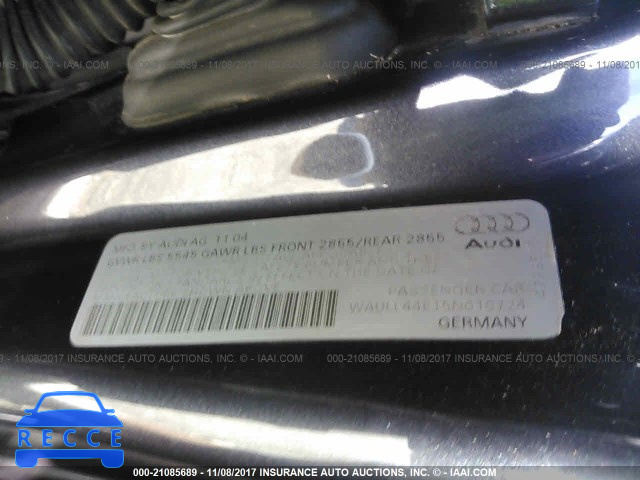 2005 Audi A8 4.2 QUATTRO WAULL44E15N010724 image 8