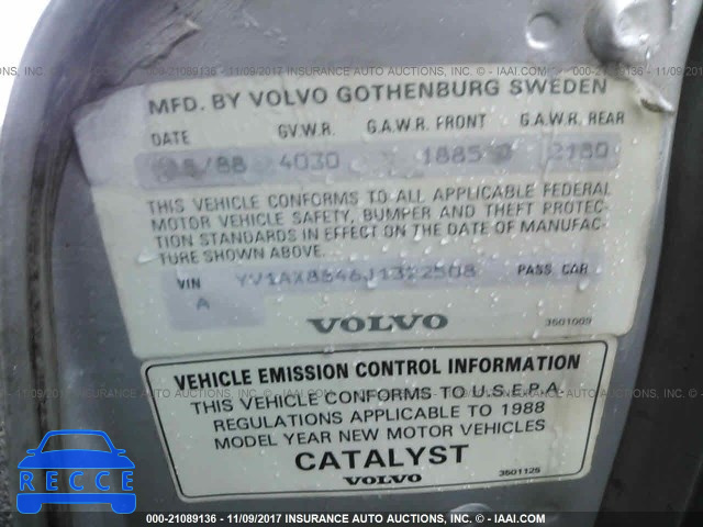 1988 Volvo 244 DL/GL YV1AX8846J1322508 image 8
