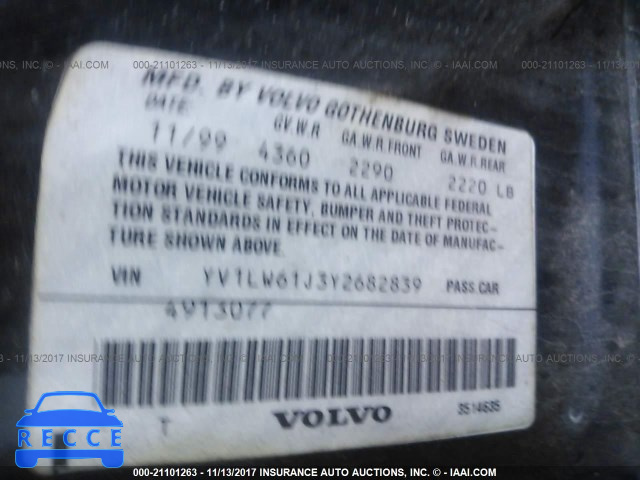 2000 Volvo V70 SE YV1LW61J3Y2682839 image 8