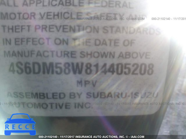2001 Honda Passport EX/LX 4S6DM58W814405208 image 8