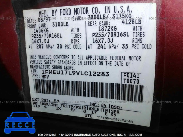 1997 Ford Expedition 1FMEU17L9VLC12283 image 8