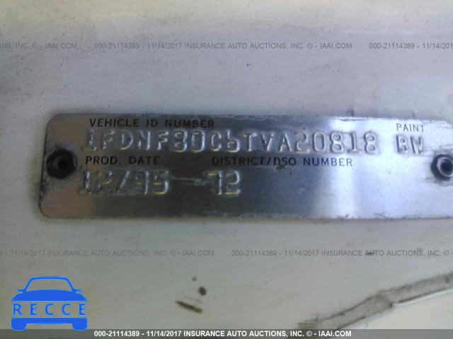 1996 FORD F800 1FDNF80C6TVA20818 зображення 9