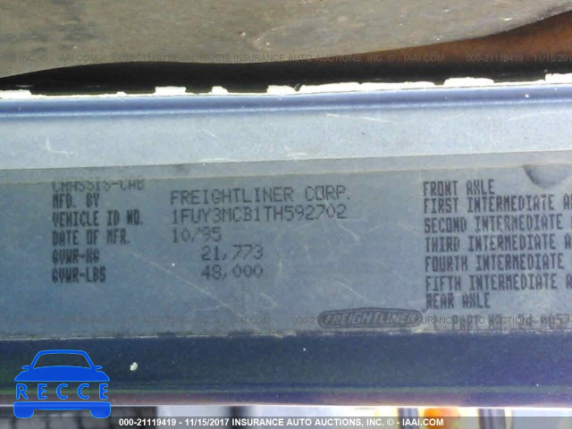 1996 FREIGHTLINER FLD FLD112 1FUY3MCB1TH592702 image 9