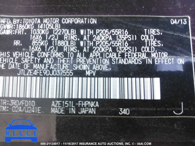 2013 Scion XB JTLZE4FE9DJ037555 image 8