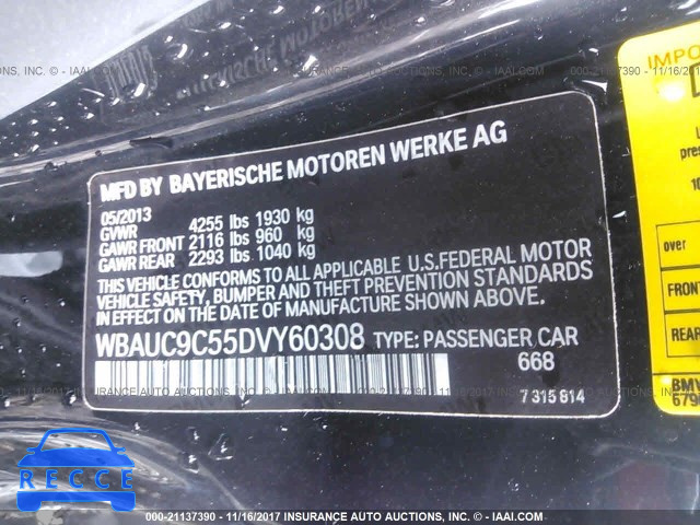 2013 BMW 135 I/IS WBAUC9C55DVY60308 image 8