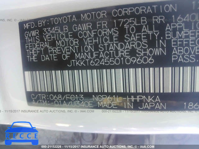 2005 TOYOTA SCION XA JTKKT624550109606 image 8