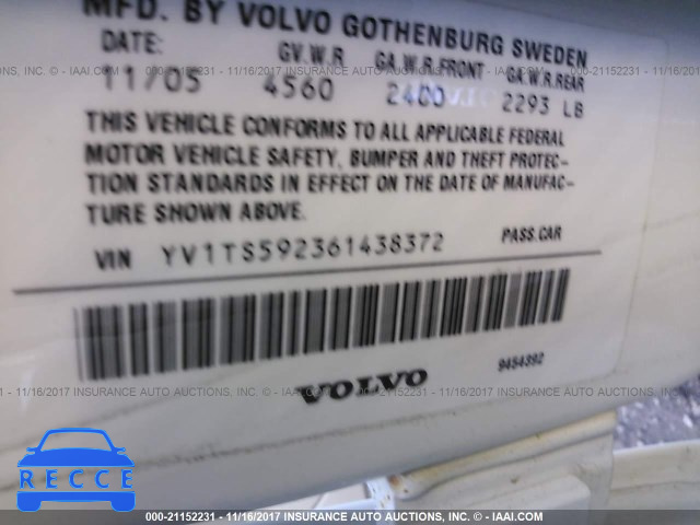 2006 Volvo S80 2.5T YV1TS592361438372 image 8