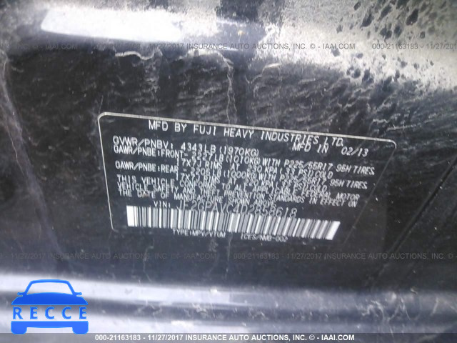 2013 Subaru Xv Crosstrek 2.0 PREMIUM JF2GPAVC4D2858618 image 8