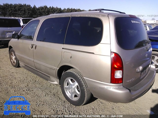 2001 Nissan Quest GXE 4N2ZN15T01D821401 image 2