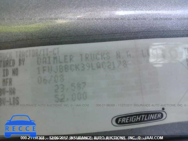 2009 FREIGHTLINER CONVENTIONAL ST120 1FUJBBCK39LAC2178 image 9
