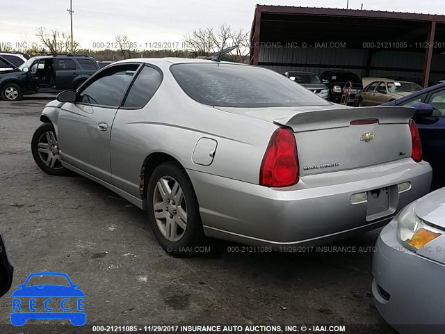 2007 Chevrolet Monte Carlo LT 2G1WK15K779154055 зображення 2