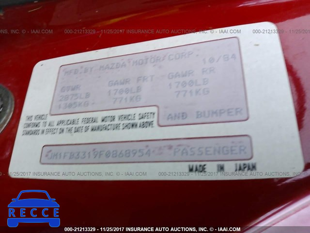 1985 Mazda RX7 12A JM1FB3319F0868954 image 8