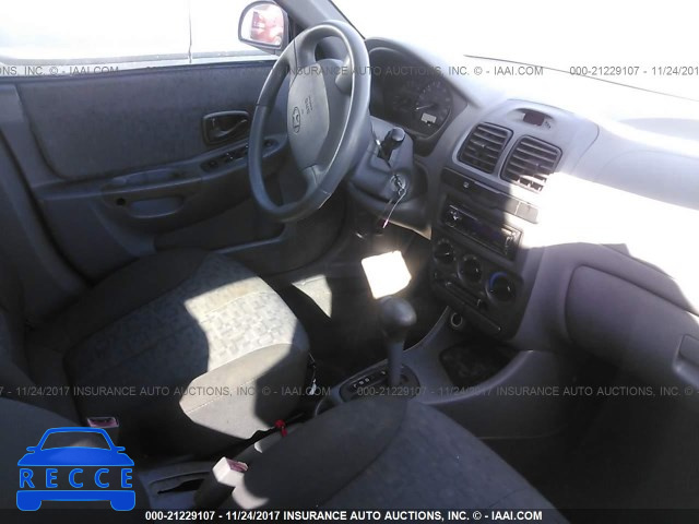 2005 Hyundai Accent GL KMHCG45C55U649873 image 4
