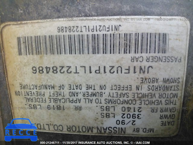 1990 Nissan Stanza JN1FU21P1LT228486 image 8