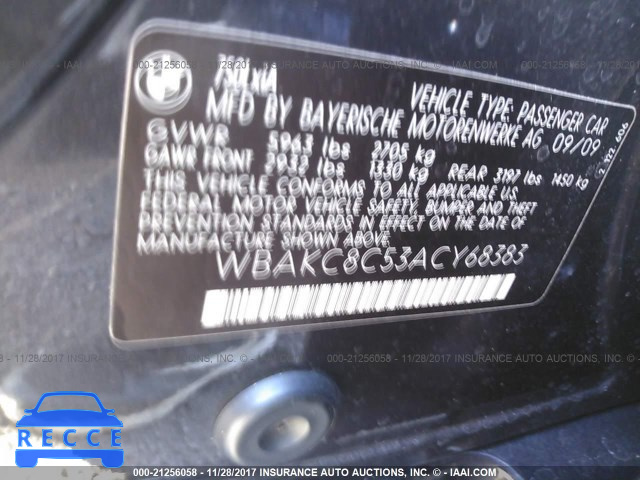 2010 BMW 750 LI/XDRIVE WBAKC8C53ACY68383 зображення 8