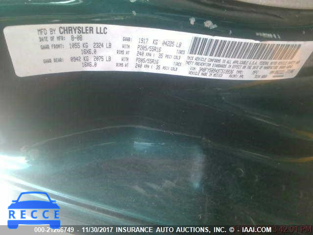 2009 Chrysler PT Cruiser TOURING 3A8FY58949T519936 image 7