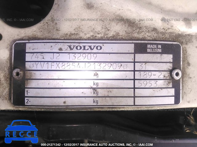 1988 Volvo 740 GLE YV1FX8854J2132909 image 8
