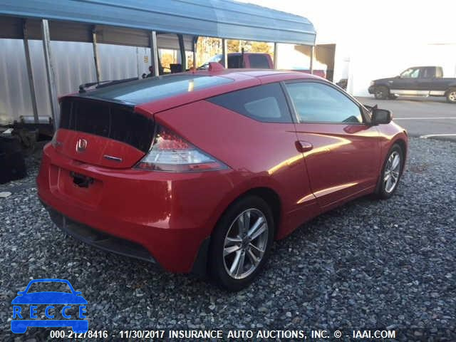 2011 Honda CR-Z EX JHMZF1D64BS016413 зображення 3
