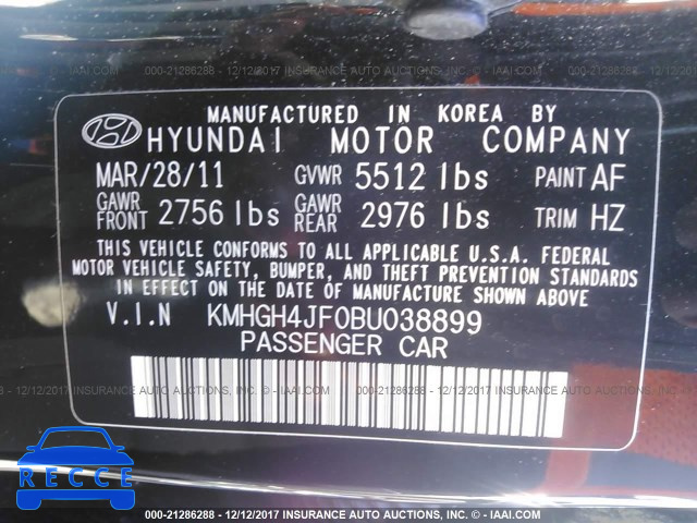 2011 Hyundai Equus SIGNATURE/ULTIMATE KMHGH4JF0BU038899 image 8
