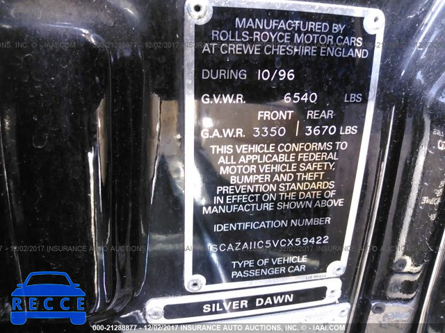 1997 Rolls-royce Silver Dawn SCAZA11C5VCX59422 image 8
