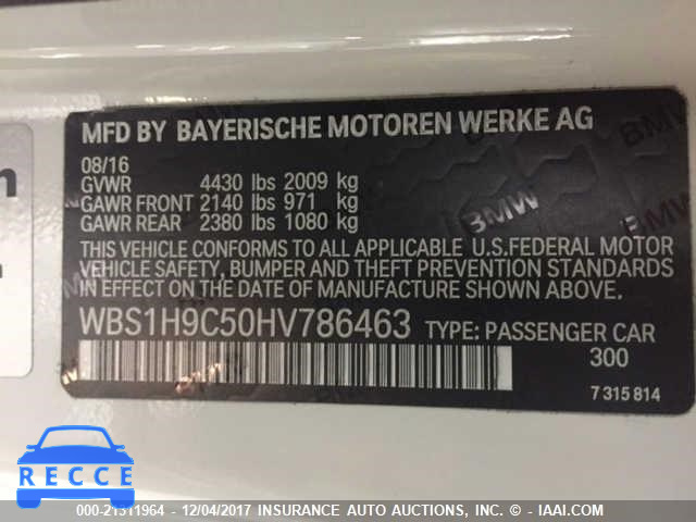 2017 BMW M2 WBS1H9C50HV786463 зображення 8
