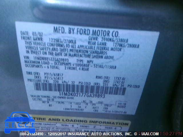 2007 Ford Freestyle SEL 1FMDK02177GA39893 image 8