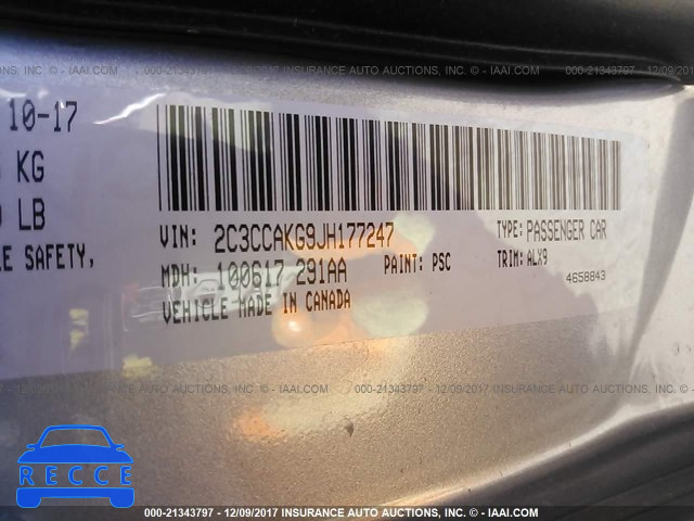 2018 CHRYSLER 300 LIMITED 2C3CCAKG9JH177247 image 8
